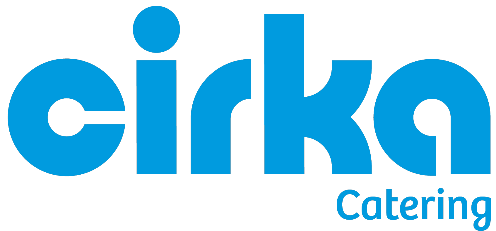 Cirka Catering logo in bold blue—professional catering services tailored to your event needs.